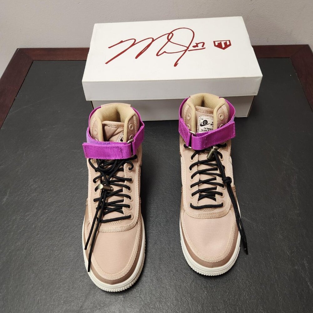Nike Air Force 1 High Top Tan Size 5.5 Youth